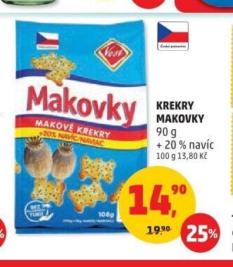 Krekry Makovky 90 g