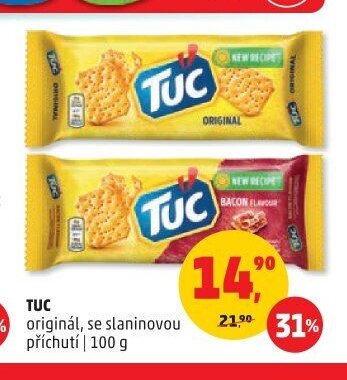 Tuc originál, se slaninovou příchutí 100 g