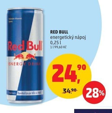 RED BULL energetický nápoj