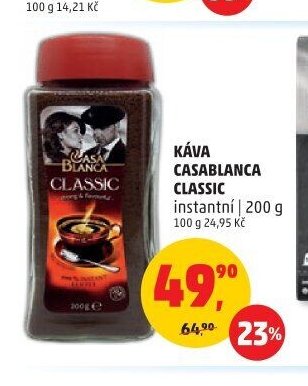 KÁVA CASABLANCA CLASSIC instantní