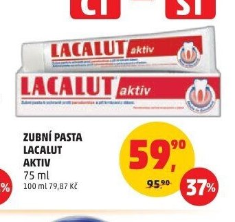 ZUBÍ PASTA LACALUT AKTIV