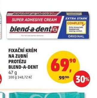 FIXAČNÍ KRÉM NA ZUBNÍ PROTÉZU BLEND-A-DENT