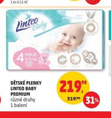 DĚTSKÉ PLENKY LINTEO BABY PREMIUM