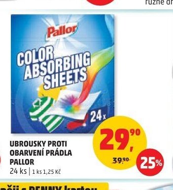 UBROUSKY PROTI OBARVENÍ PRÁDLA PALLOR