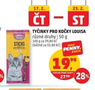 TYČINKY PRO KOČKY LOUISA