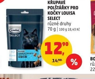 KŘUPAVÉ POLŠTÁŘKY PRO KOČKY LOUISA SELECT