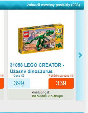 31058 LEGO CREATOR - Úžasný dinosaurus