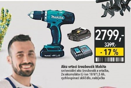 Aku vrtací šroubovák Makita