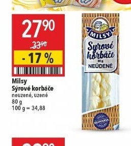 Milsy Sýrové korbáče