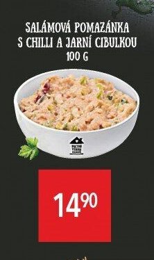 SALÁMOVÁ POMAZÁNKA S CHILLI A JARNÍ CIBULKOU 100 G
