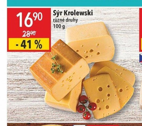 Sýr Krolewski různé druhy