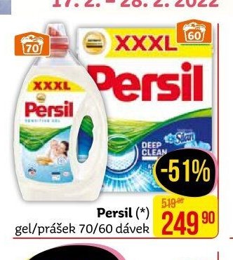 Persil gel/prášek 70/60 dávek