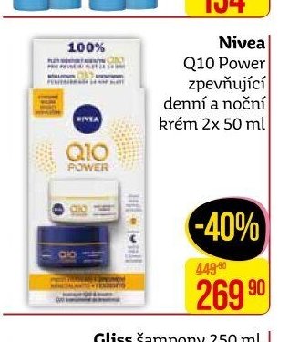 Nivea Q10 Power zpevňující denní a noční krém 2x 50 ml