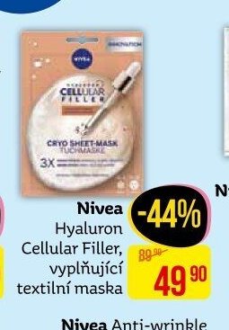 Nivea Hyaluron Cellular Filler, vyplňující textilní maska