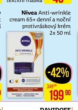 Nivea Anti-wrinkle cream 65+ denní a noční protivráskový krém 2x 50 ml