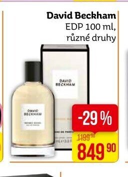 David Beckham EDP 100 ml, různé druhy