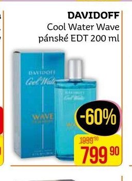 DAVIDOFF Cool Water Wave pánské EDT 200 ml