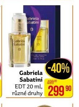 Gabriela Sabatini EDT 20 ml, různé druhy