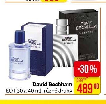 David Beckham EDT 30 a 40 ml, různé druhy