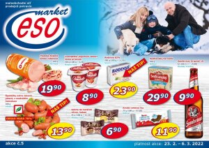akční leták ESO MARKET 23.2.2022-6.3.2022