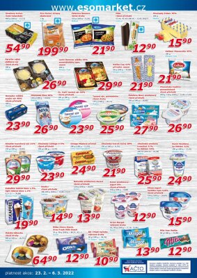 akční leták ESO MARKET 23.2.2022-6.3.2022
