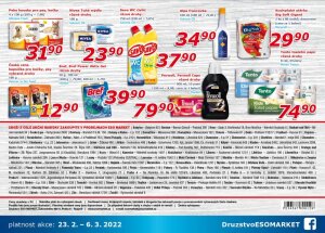 akční leták ESO MARKET 23.2.2022-6.3.2022
