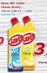 Gelový čistič WC Savo