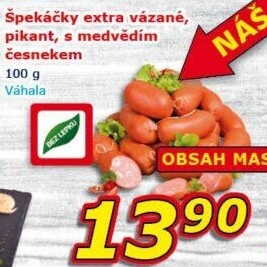 Špekáčky extra vázané Váhala