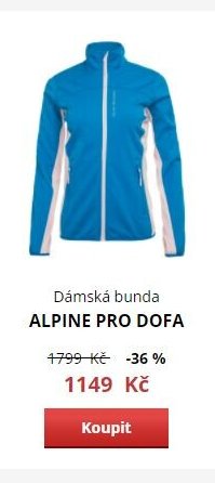 Dámská bunda ALPINE PRO DOFA