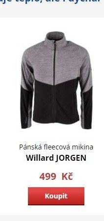 Pánská fleecová mikina Willard JORGEN
