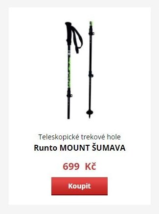 Teleskopické trekové hole Runto MOUNT ŠUMAVA