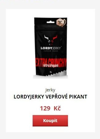 Jerky LORDYJERKY VEPŘOVÉ PIKANT