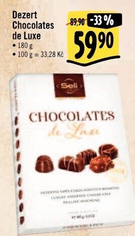 Bonboniéra Chocolates de Luxe Luxury Seli