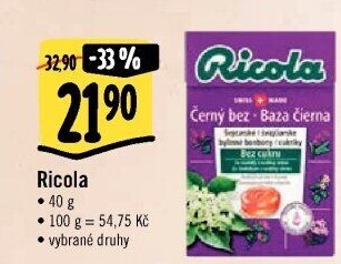 Bylinné bonbony Ricola