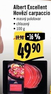 Hovězí carpaccio Albert Excellent