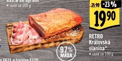 Královská slanina Albert Retro