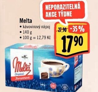 Nápoj instantní obilninový porcovaný Melta Kávoviny