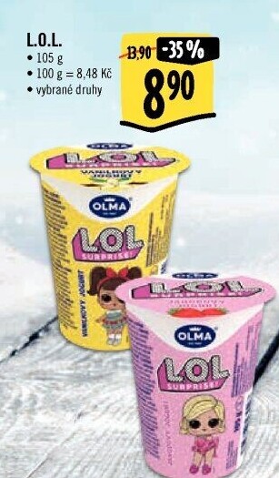 Ochucený jogurt Olma