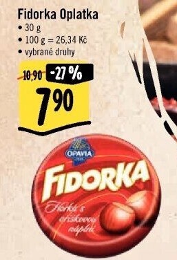 Oplatky Fidorka Opavia