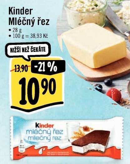Řez mléčný Kinder
