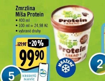 Zmrzlina proteinová v kelímku Míša