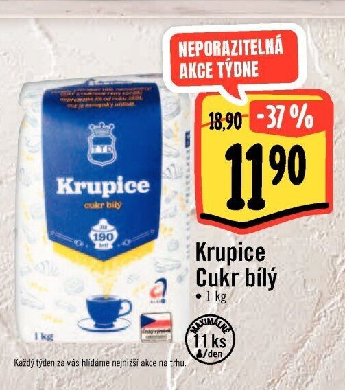 Krupice Cukr bílý