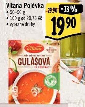 Instantní polévky Vitana