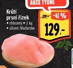 Krůtí prsní řízky