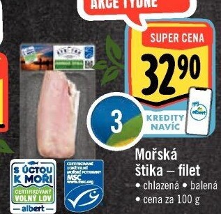 Mořská štika filety Albert