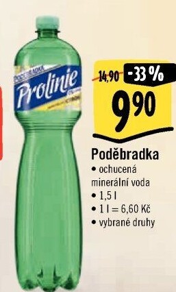 Ochucená voda Poděbradka