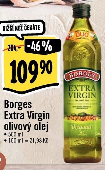 Olivový olej extra panenský Borges