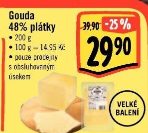 Sýr Gouda 48% Albert
