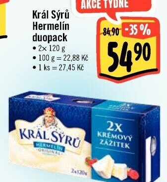 Sýr Hermelín Král sýrů