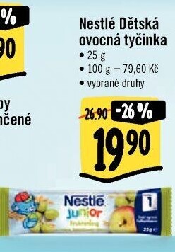 Tyčinka ovocná Junior Nestlé